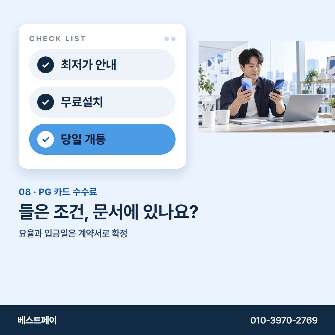 PG 카드 수수료 들은 조건, 문서에 있나요? — 궁금한 항목부터 골라 읽어 보세요